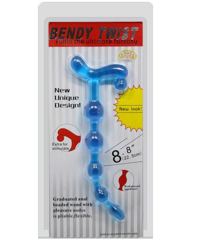 baile sfere anal blu flessibili twist