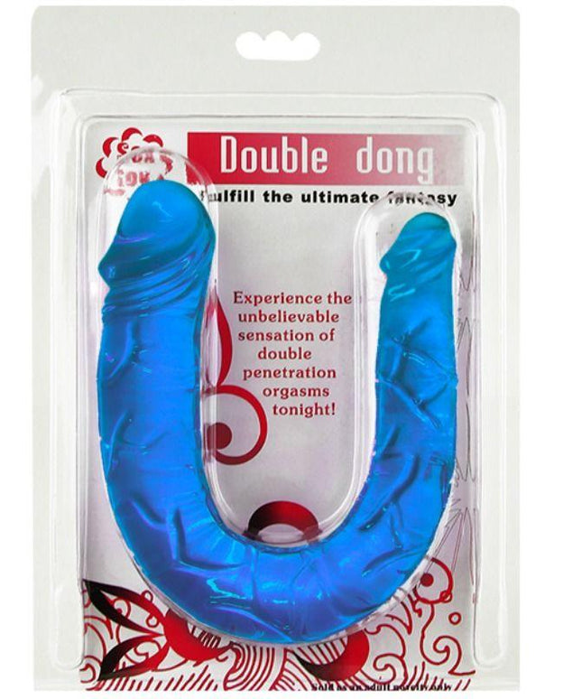 baile doppio dong doppio dildo blu