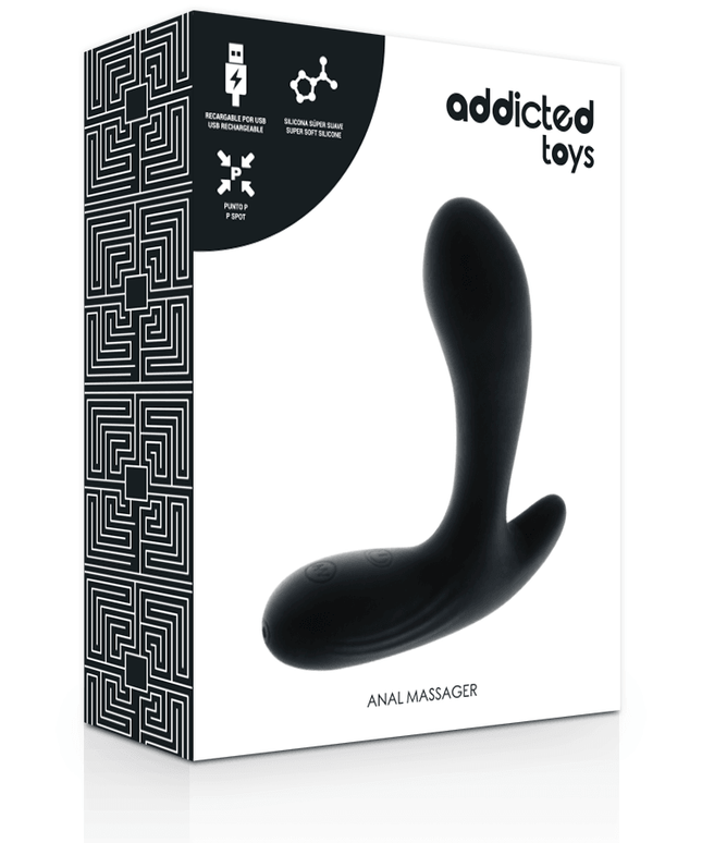 addicted toys massaggiatore anale vibrazione nera