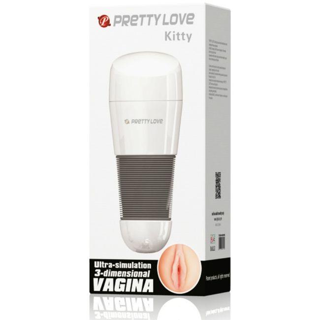 pretty love masturbatore vagina bianco kitty