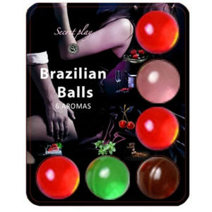 SECRETPLAY - BRASILLIAN BALLS LUBRIFICANTE HOT BALLS 6 UNITÀ - Only Vibes