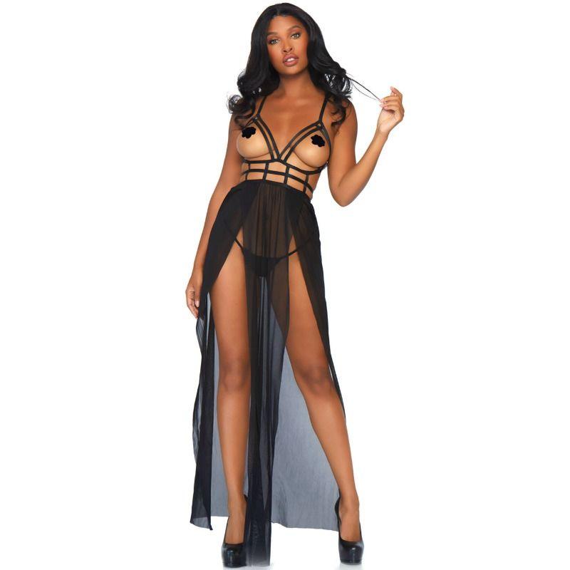 leg avenue cage maxi abito e perizoma s m