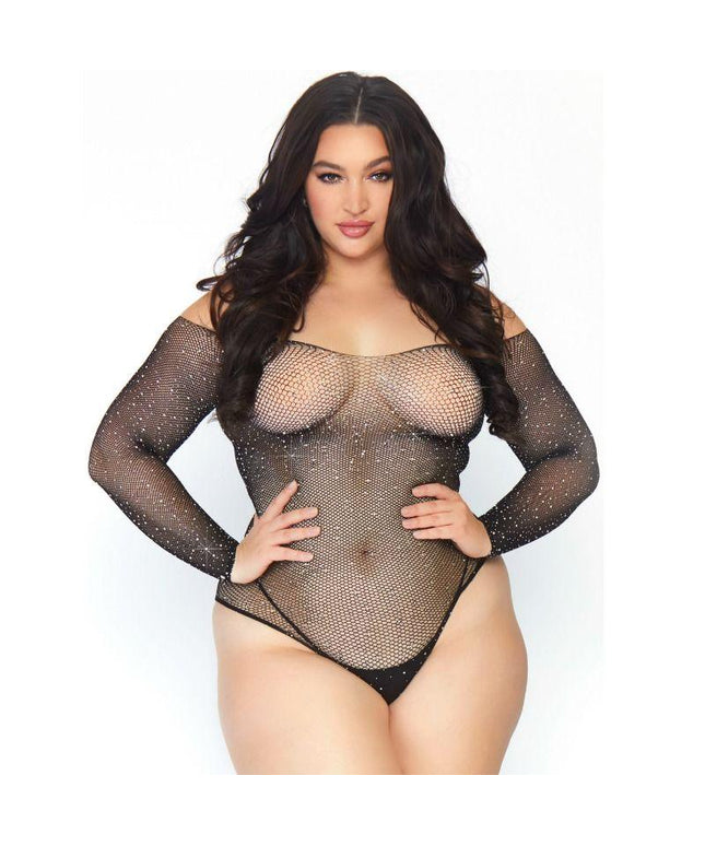 leg avenue bodystocking a rete cristallizzata leg avenue 1x 2x
