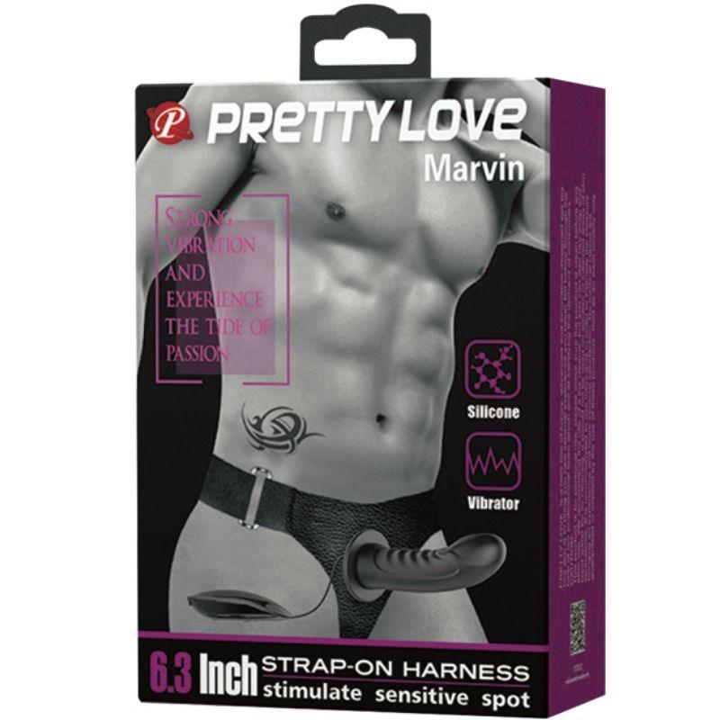 pretty love abbasbailea love marvin strap on con vibrazione e dildo cavo