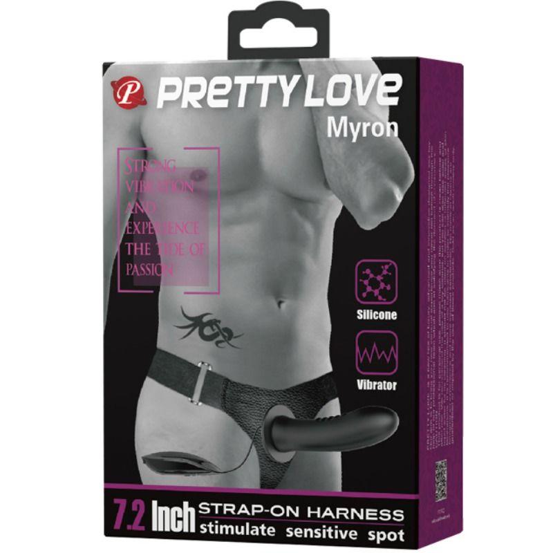 pretty love abbasbailea love myron strap on con vibrazione e dildo cavo