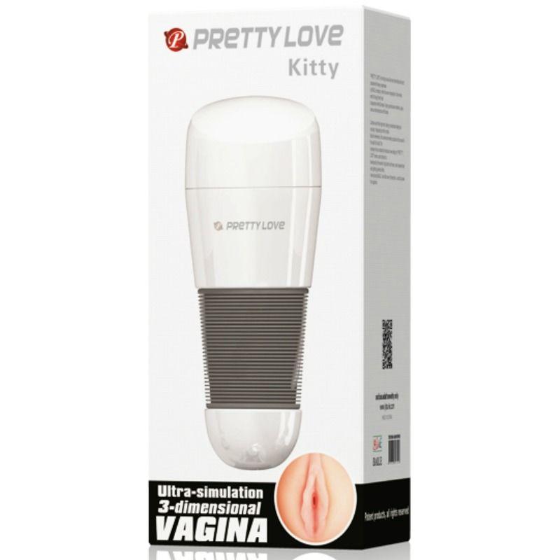 pretty love masturbatore vagina bianco kitty 2