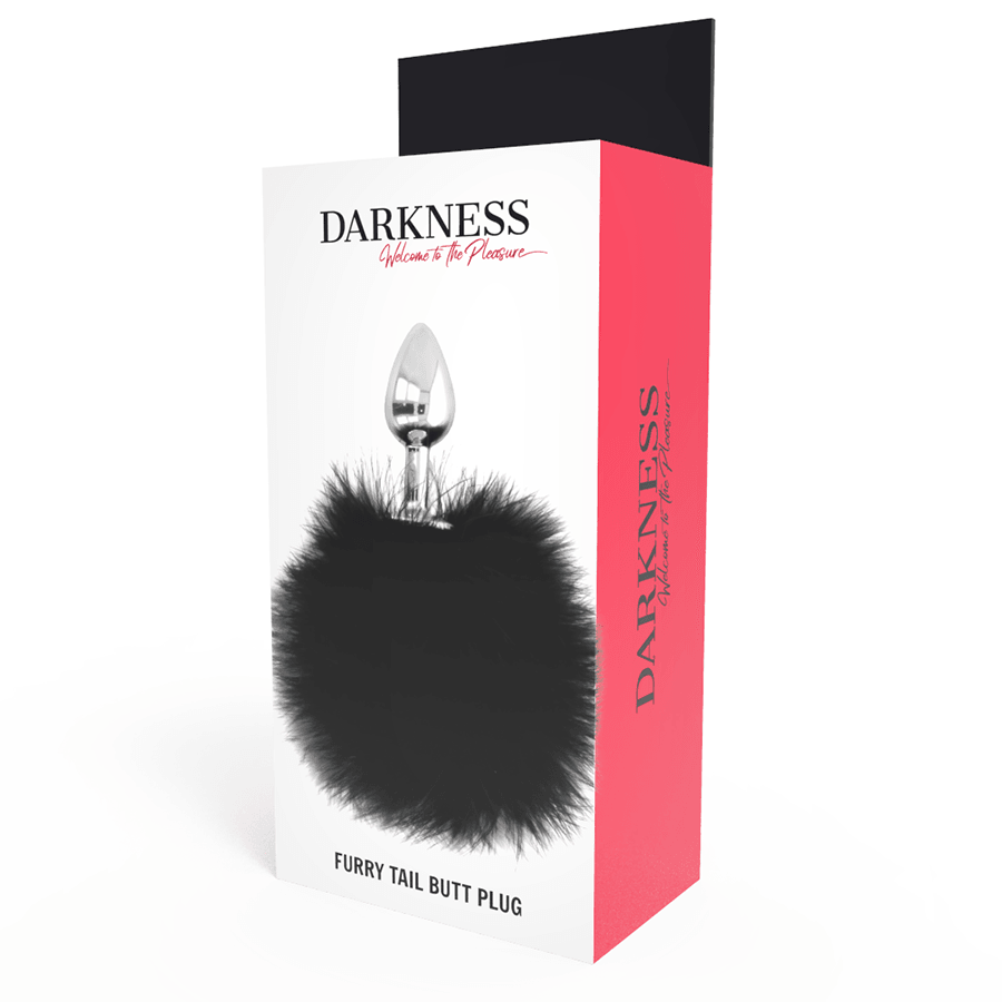 darkness buttplug anale extra con coda nera 7 cm