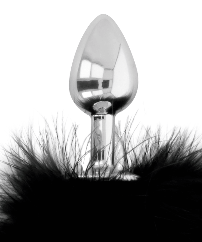 darkness buttplug anale extra con coda nera 7 cm