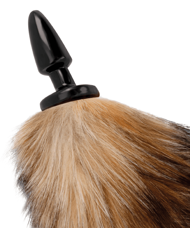 darkness coda naturale con plug anale in silicone 10 cm
