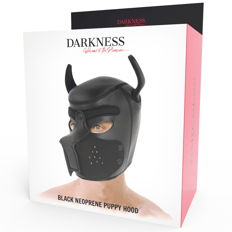 darkness maschera per cani in neoprene con muserola rimovibile m