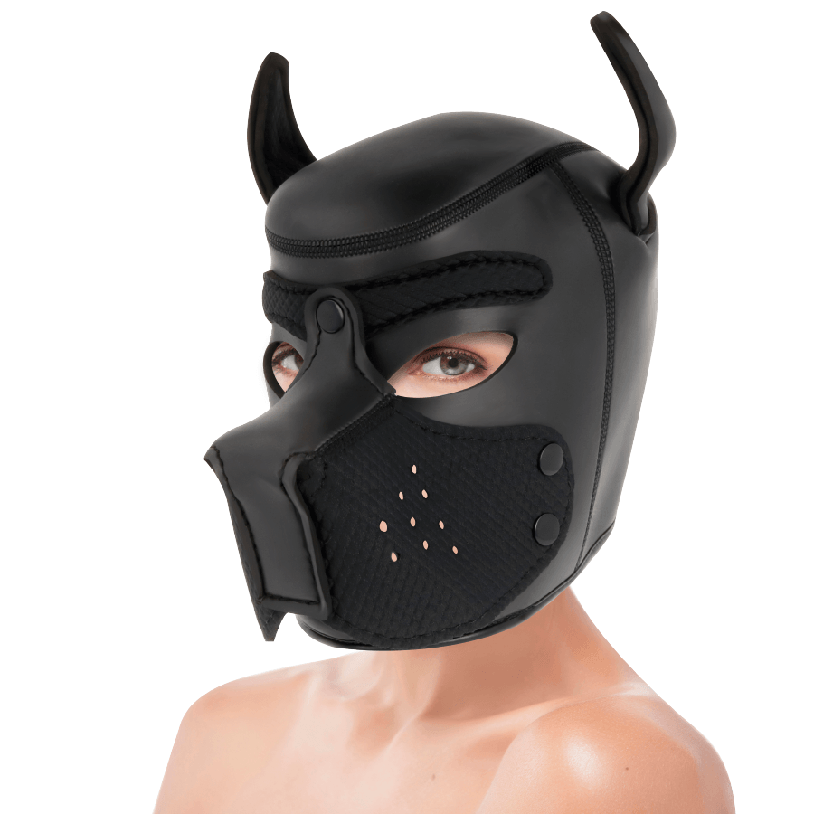 darkness maschera per cani in neoprene con muserola rimovibile m