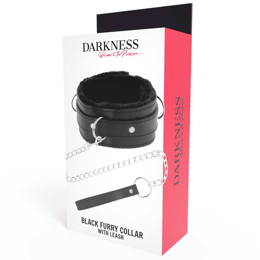 darkness collana per postura confortevole con catena in pelle