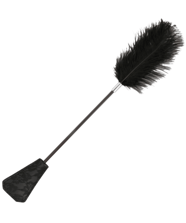 darkness frusta di piume nera dellamore 56 cm