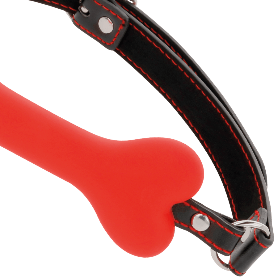 darkness bavaglino in silicone red bone