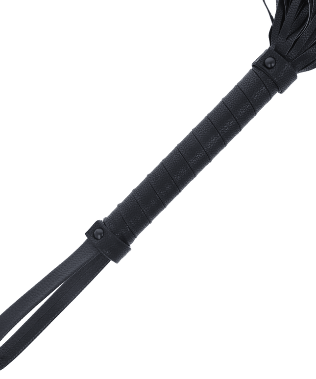 darkness frusta bondage nera 42cm in pelle