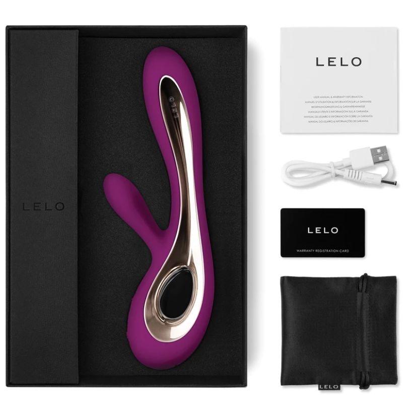 lelo vibratore soraya 2 rabbit deep rose