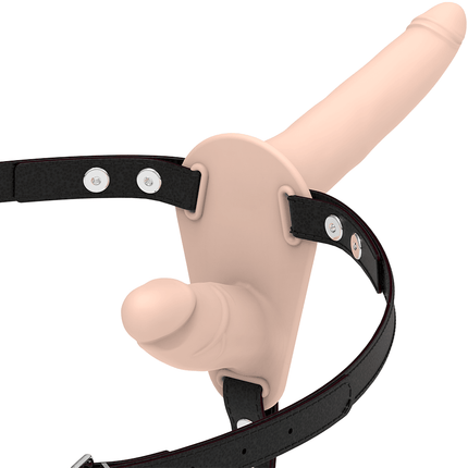 fetish submissive harness doppia penetrazione della carne