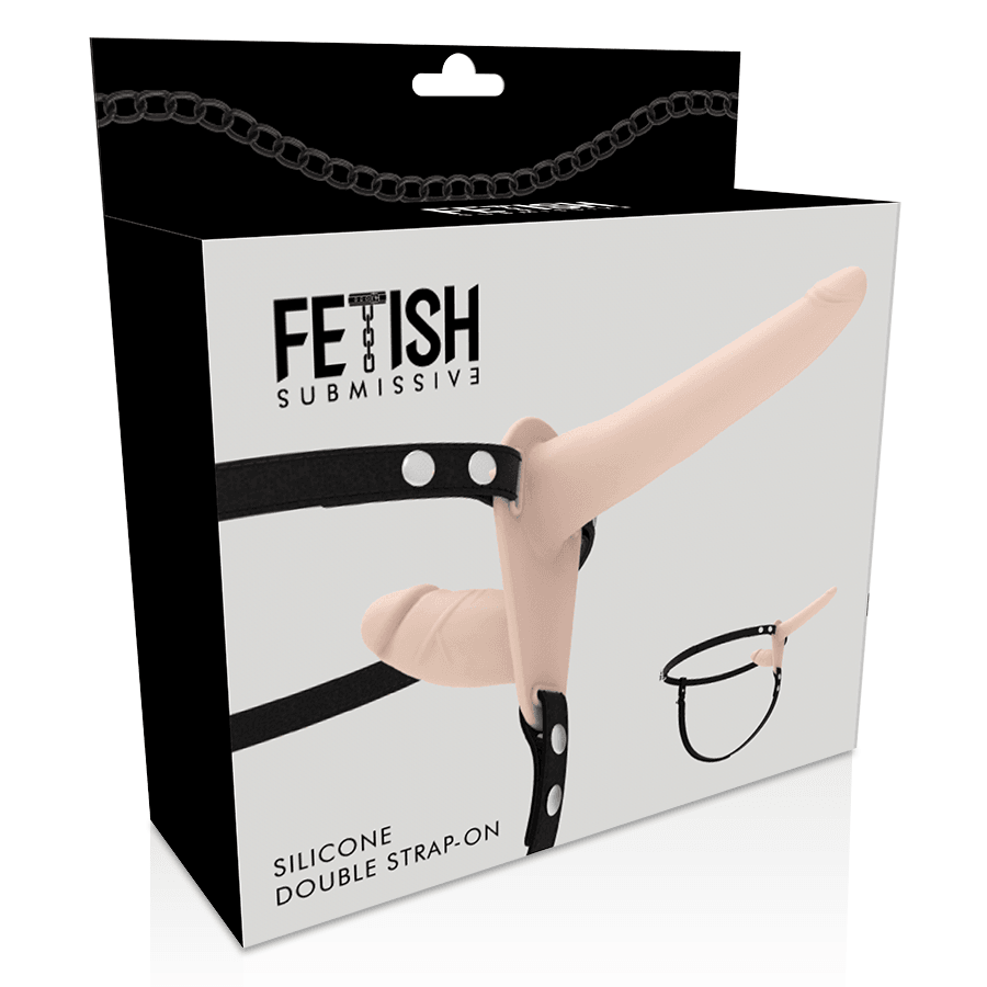 fetish submissive harness doppia penetrazione della carne