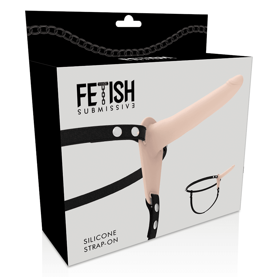 fetish submissive harness flesh silicone 15 cm