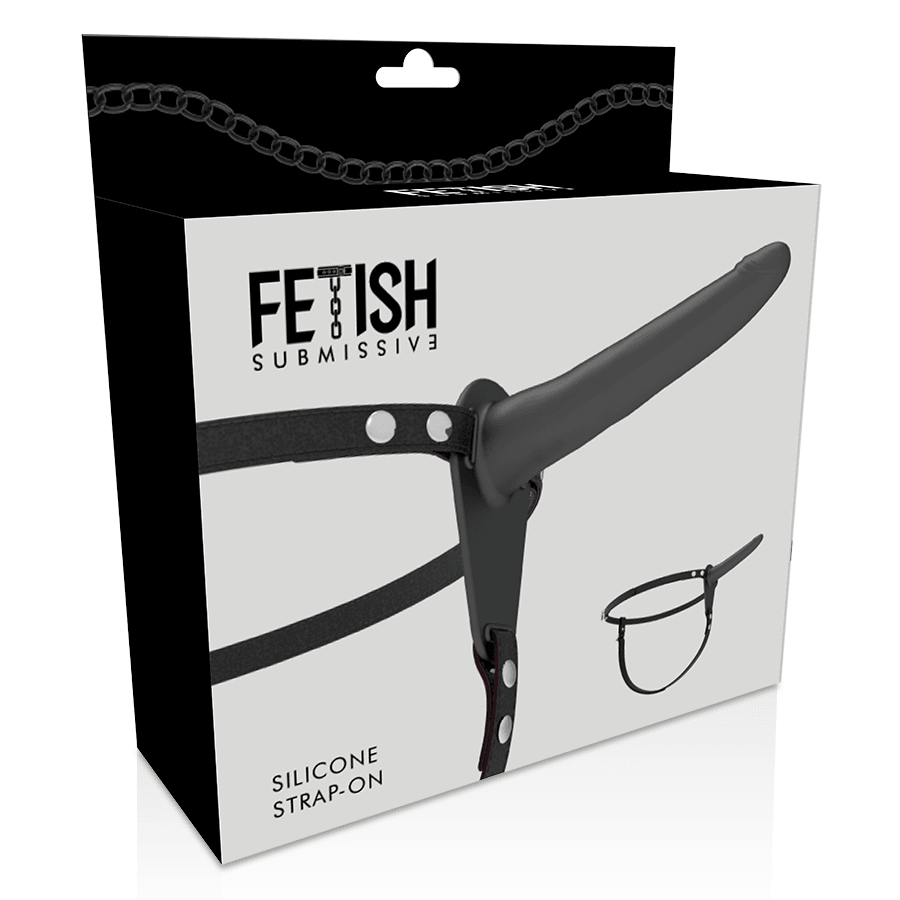 fetish submissive harness silicone nero 15 cm