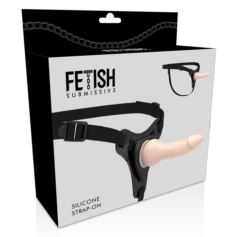 fetish submissive harness silicone realistico in carne 16cm