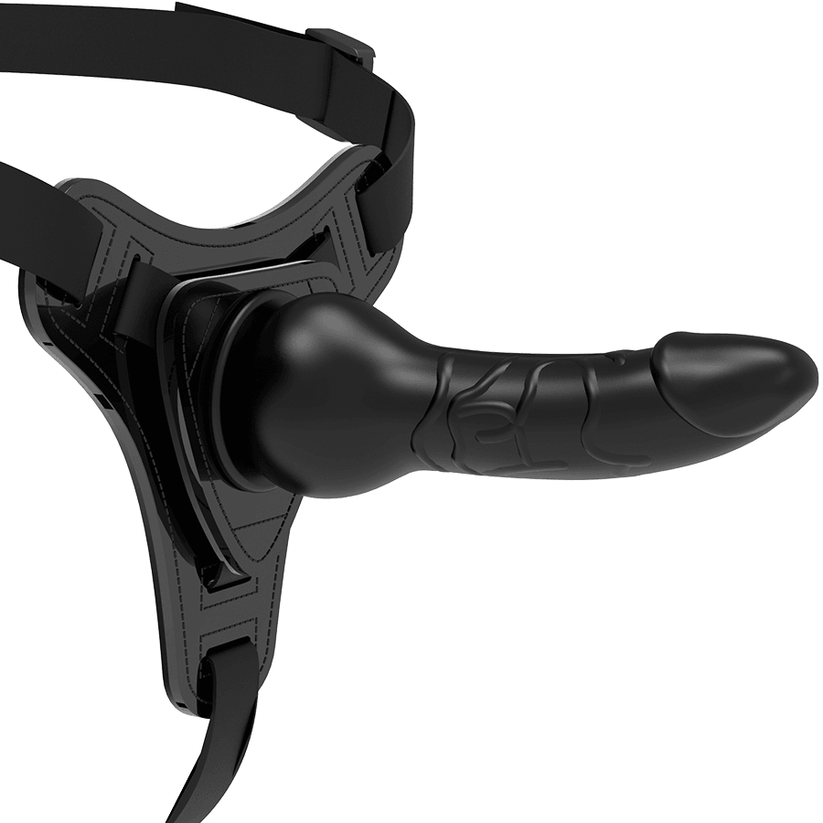 fetish submissive harness silicone nero realistico 16 cm