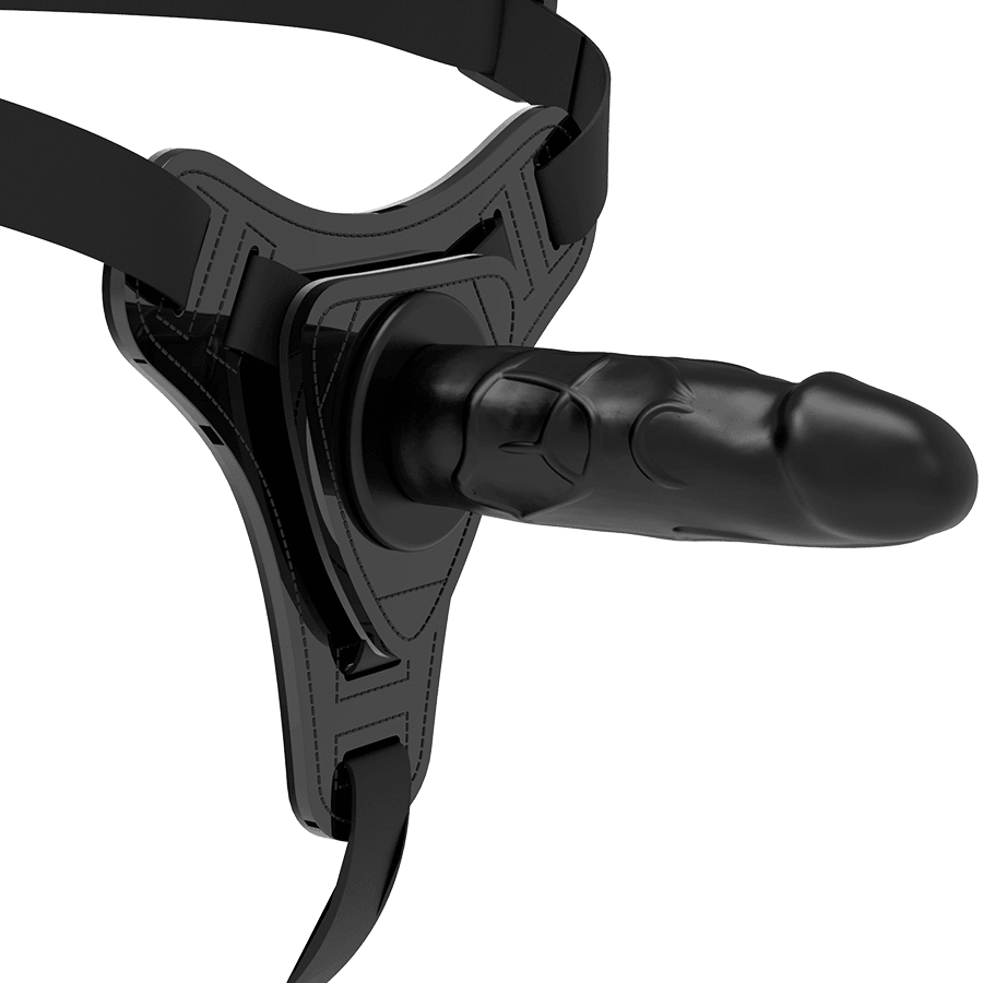 fetish submissive harness silicone nero realistico 15 cm