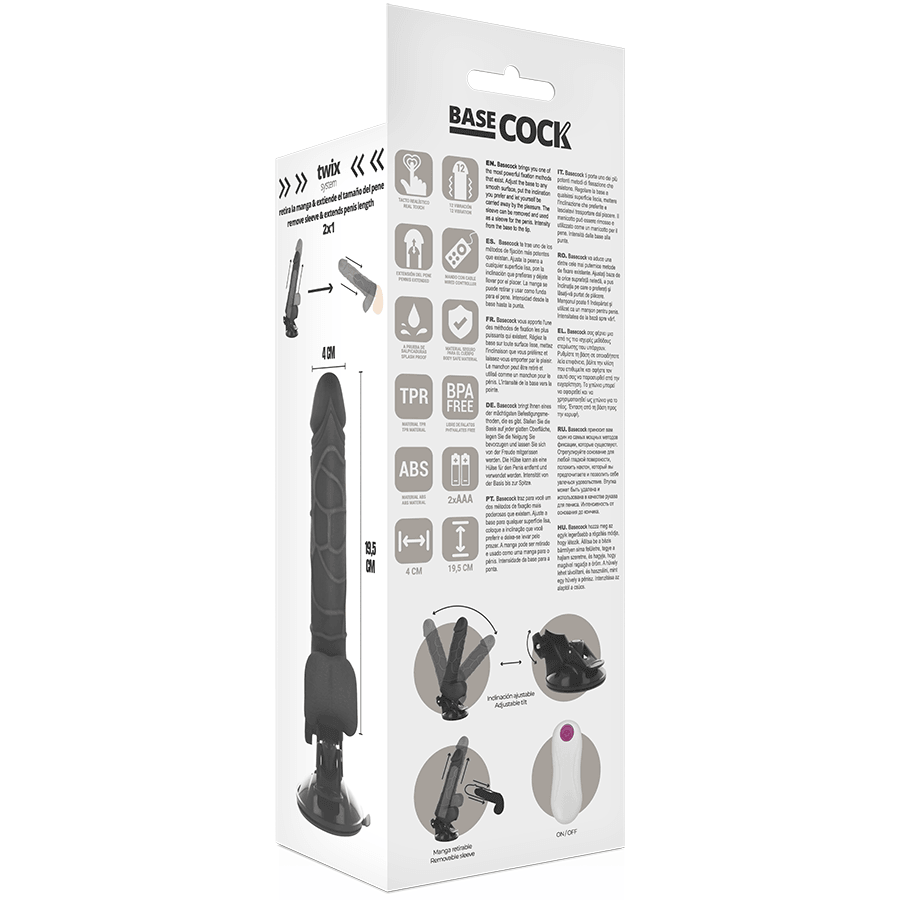 basecock vibratore realistico telecomando naturale con testicoli 19 5 cm o 4 cm