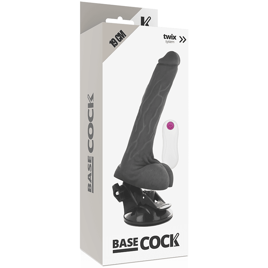 basecock vibratore telecomando realistico naturale 19 cm o 4 cm