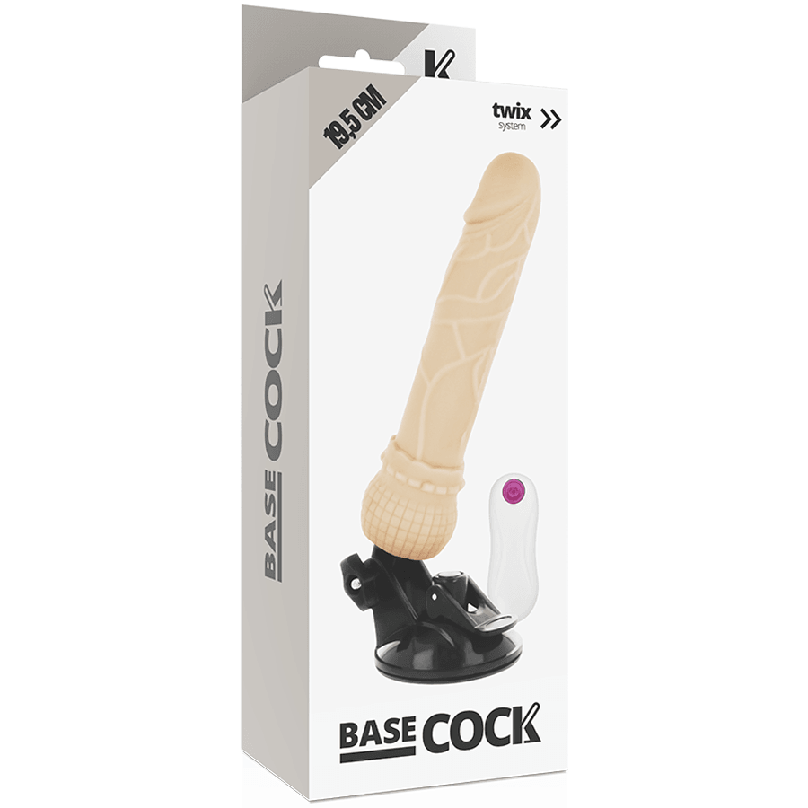 basecock vibratore telecomando naturale realistico 19 5 cm o 4 cm