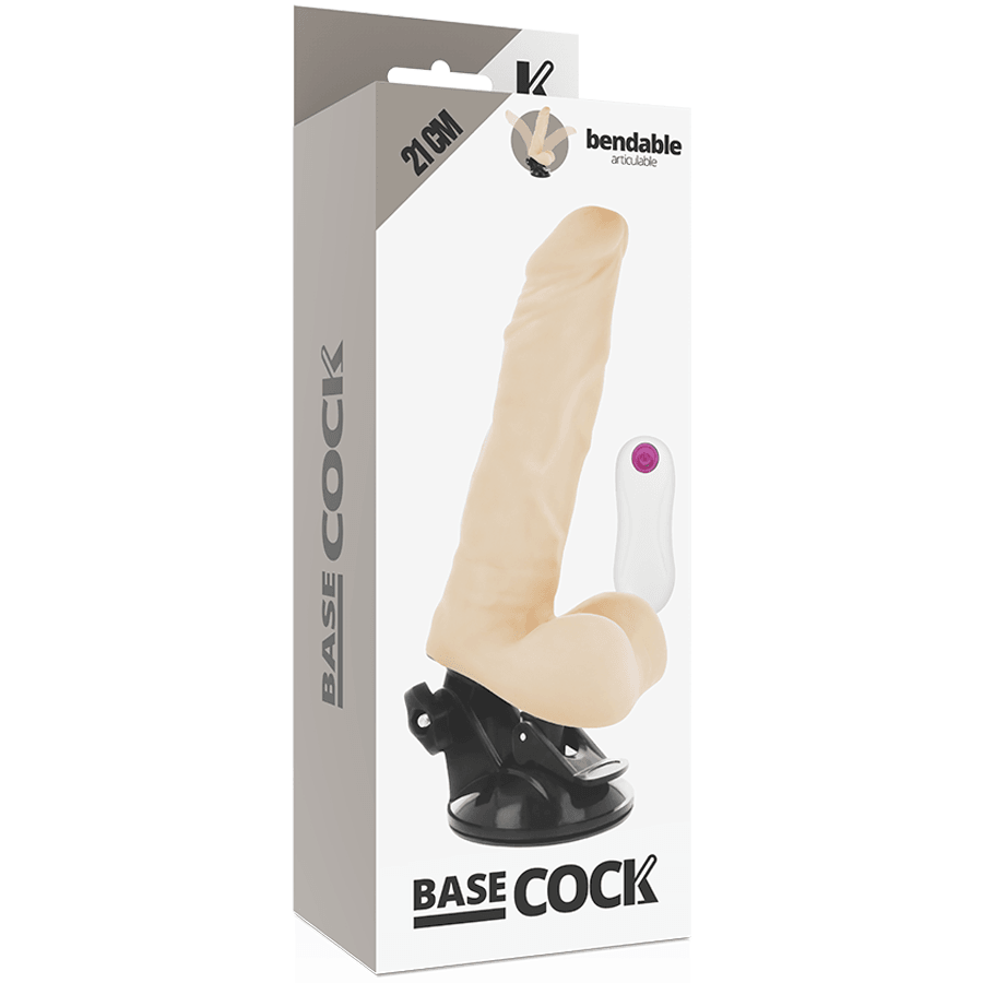 basecock vibratore articolabile telecomando naturale 21 cm o 5 cm