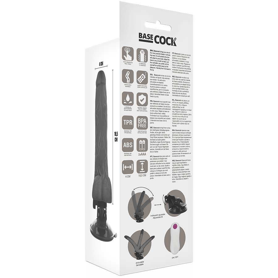 basecock vibratore articolabile telecomando naturale 18 5 cm o 4 cm