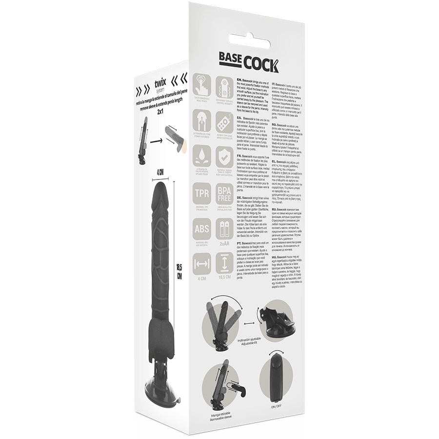 basecock vibratore telecomando naturale realistico 18 5 cm o 4cm