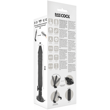 basecock vibratore telecomando naturale realistico 20 cm o 4 cm