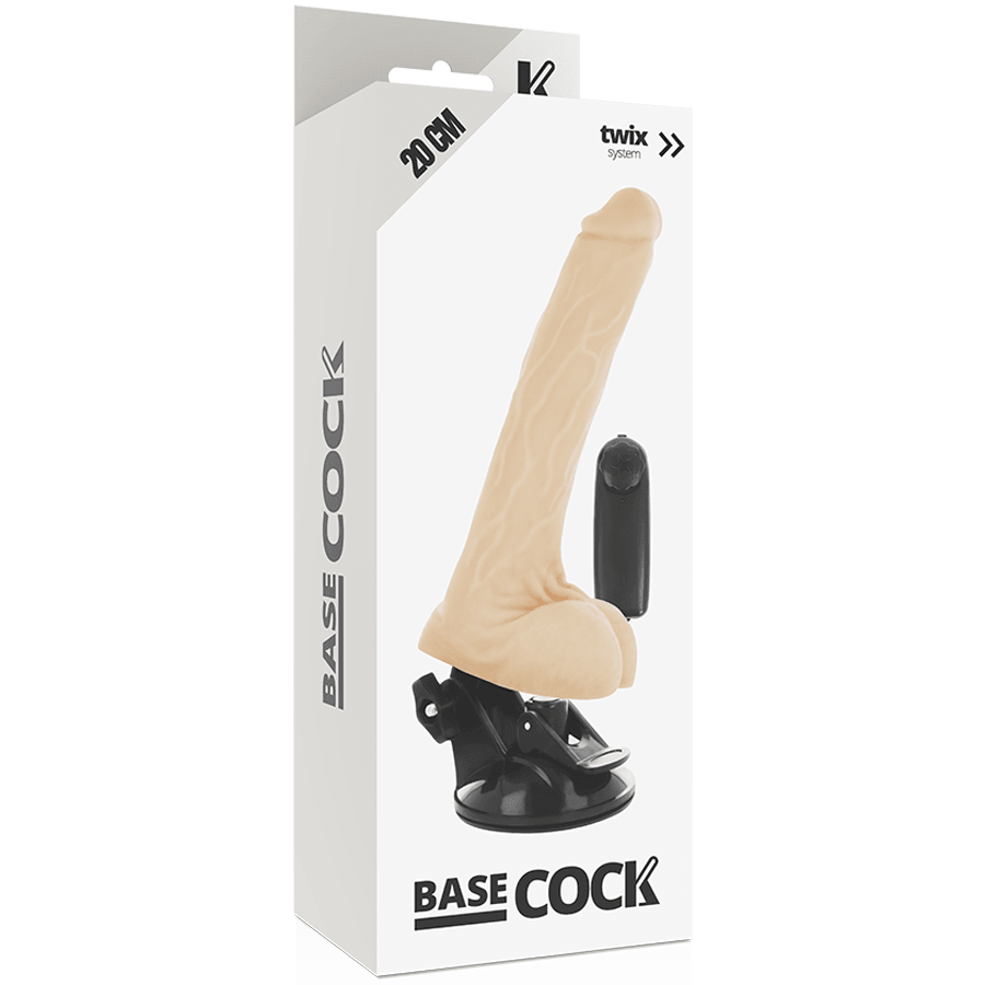 basecock vibratore telecomando naturale realistico con testicoli 20 cm o 4 cm