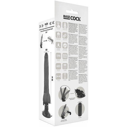 basecock vibratore telecomando naturale realistico con testicoli 20 cm o 4 cm