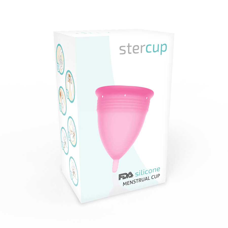 stercup coppa mestruale in silicone fda taglia l rosa