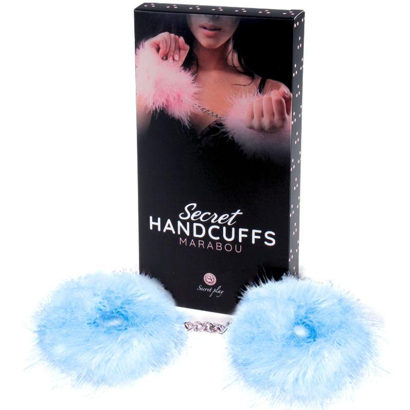 SECRETPLAY - MANETTE MARABOU CHIARO BLU - Only Vibes