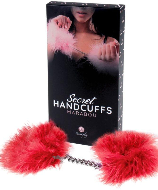 GIOCO SEGRETO - MANETTE MARABOU ROSSO - Only Vibes