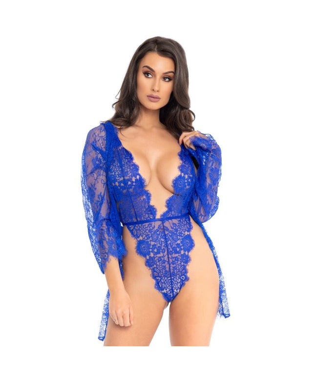 LEG AVENUE - ORSACCHIOTTO E VESTAGLIA BLU S