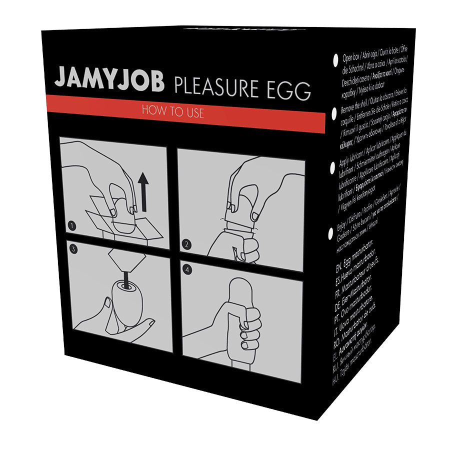 jamyjob masturbatore egg versione nera discrett