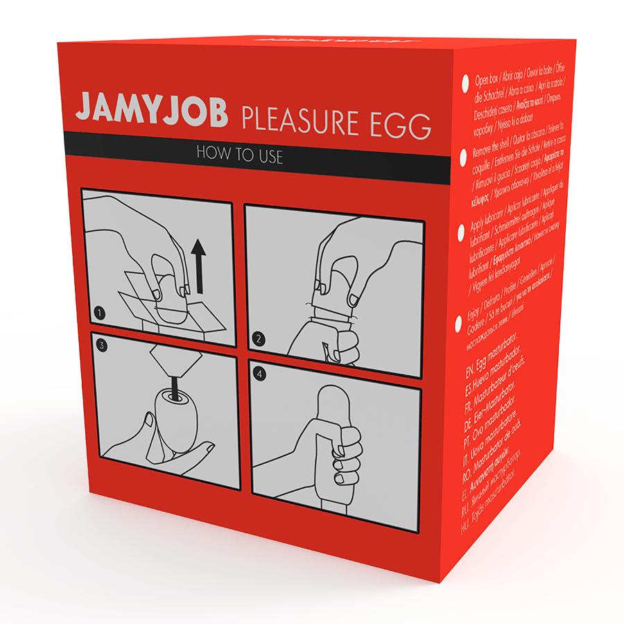 jamyjob egg masturbatore versione rossa discrett