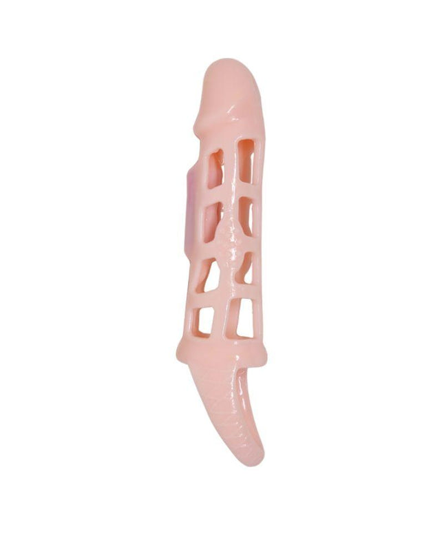 baile copertura estensore pene con vibrazione e cinturino naturale 13 5 cm