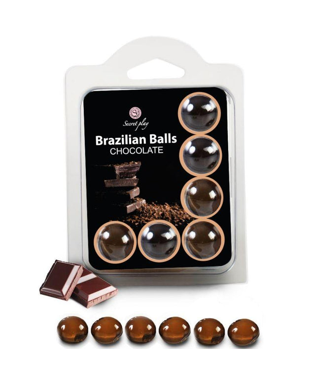 secretplay set 6 palline brasiliani cioccolato