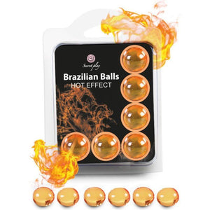 secretplay set 6 palline brasiliane effetto calore