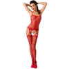 passion woman bs050 bodystocking rosso taglia unica