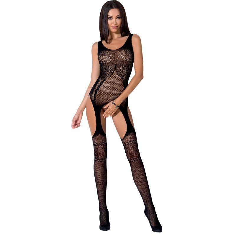 passion e donna bs061 bodystocking nero taglia unica