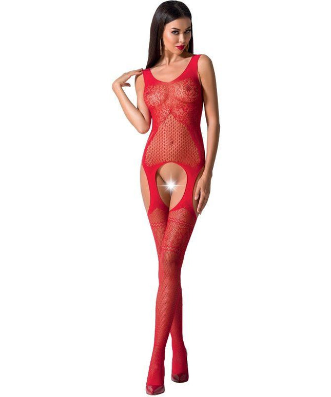 passion e donna bs061 bodystocking nero taglia unica