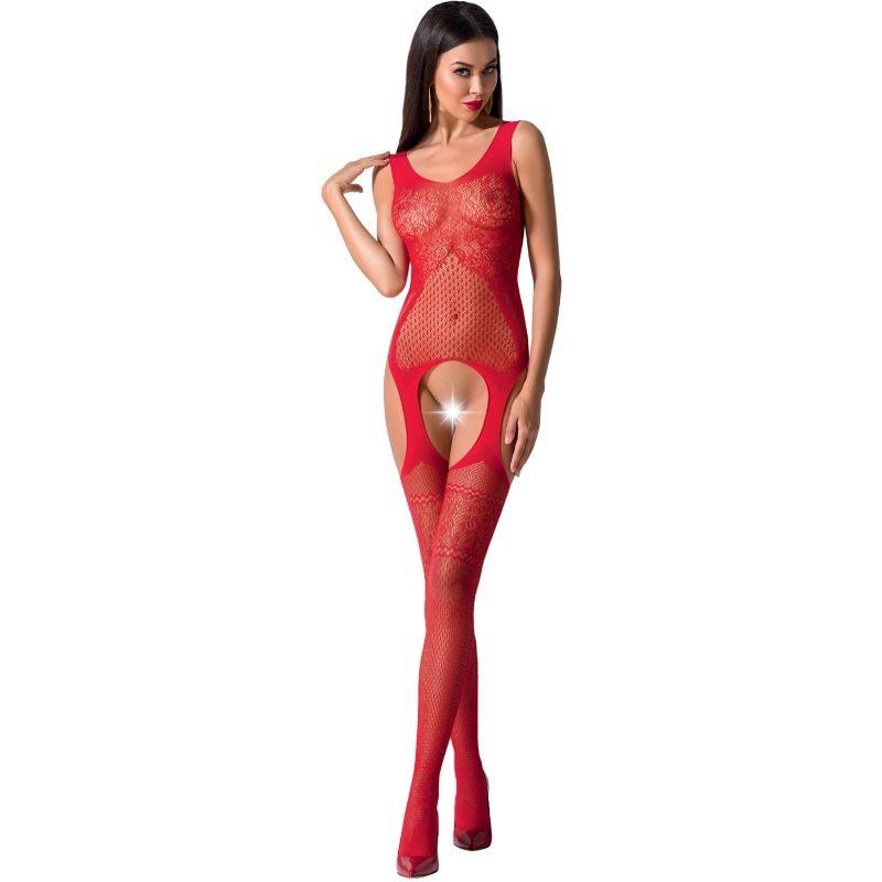 passion e donna bs061 bodystocking nero taglia unica