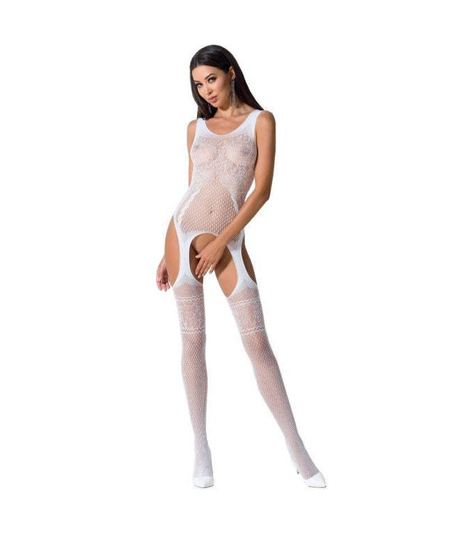 passion e donna bs061 bodystocking nero taglia unica